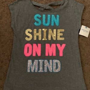 Girls NWT glitter top